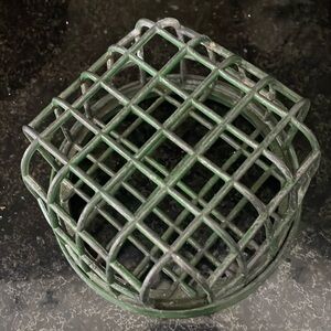 Antique Dazey Flower Holder Co, L.A. CA   Metal Frog circa 1916